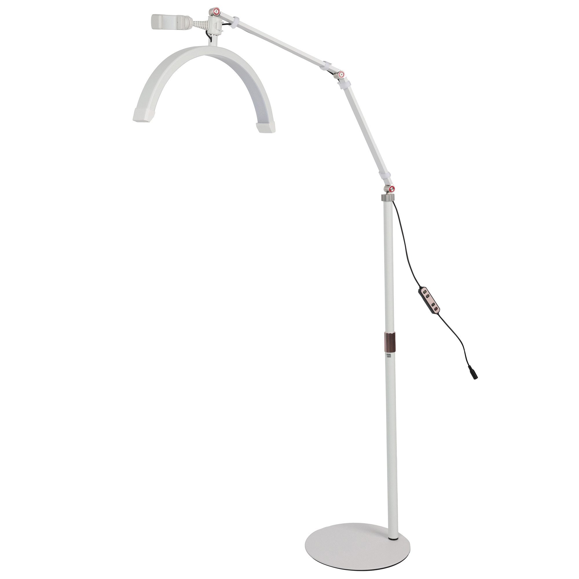 ayex UV-Reflektorlampe Halbmond-Bodenfülllicht 20W LED dimmbar 360° drehbar HD-M2X white – Bild 3 von 5