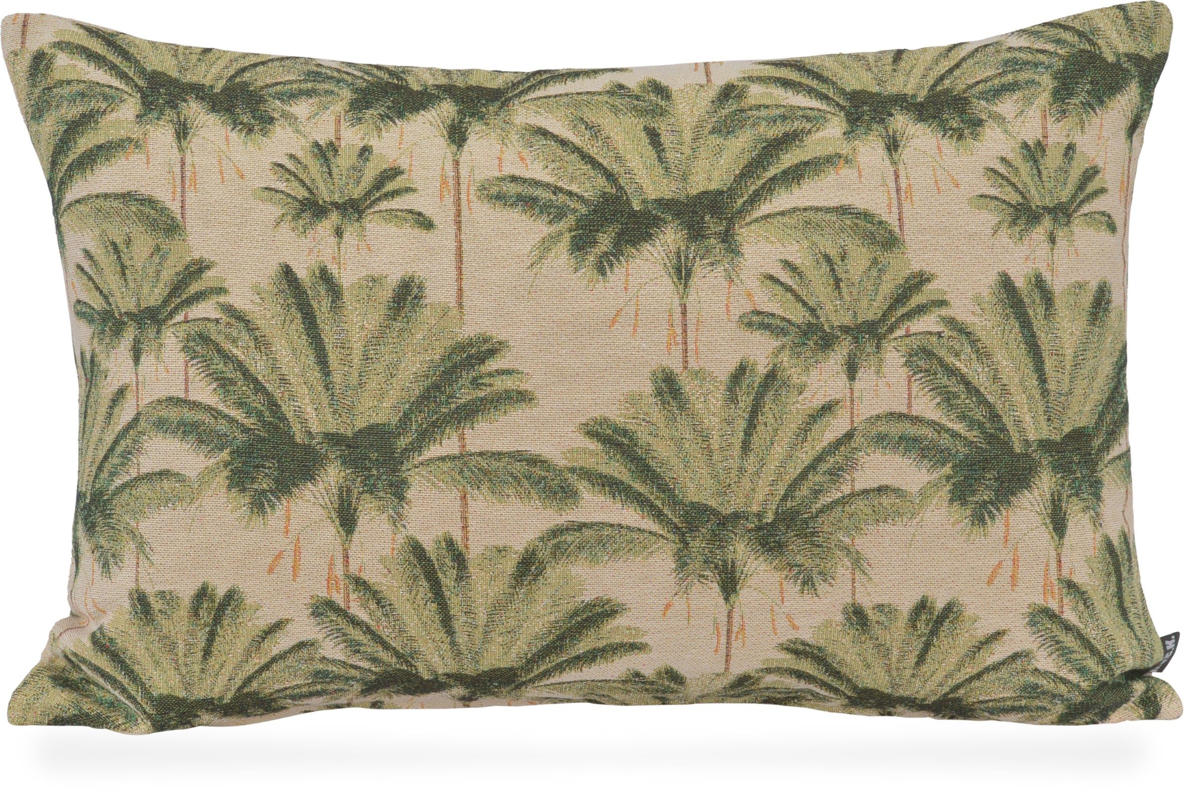 H.O.C.K. Dekokissen Palm Tree, Sofakissen inkl. Füllung, 50x30cm, Dekokissen Palmen, Palmekissen grün