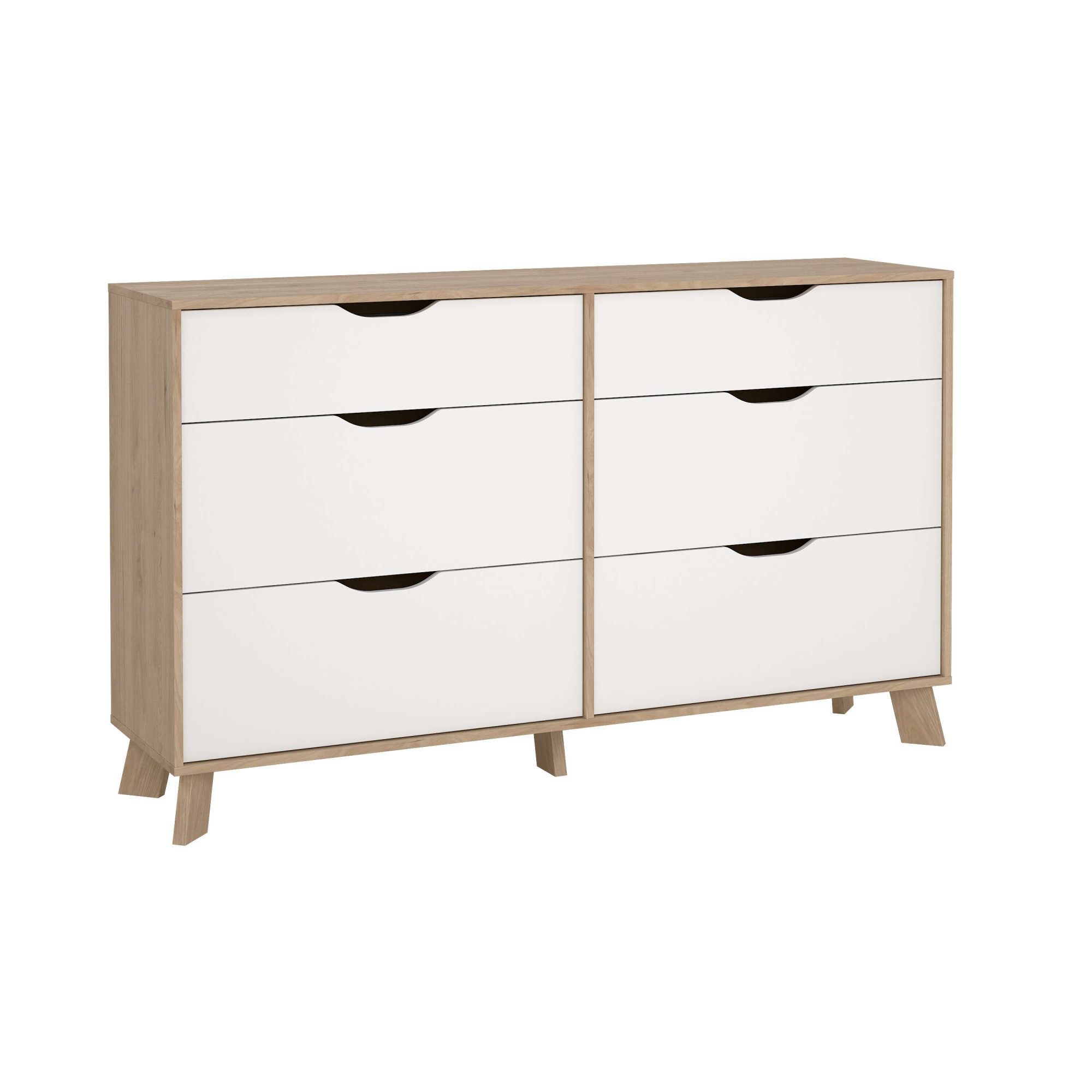 Kommode Ikast, Schubladenschrank, Sideboard, Aufbewahrung, Stauraum