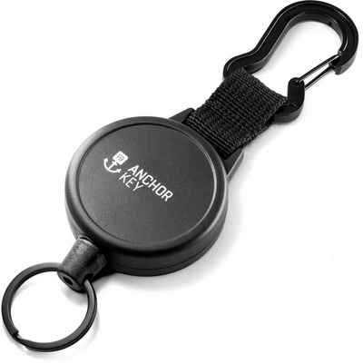 FABACH Schlüsselanhänger Schlüsselrolle ausziehbar - Jojo Kartenhalter mit Aramidseil