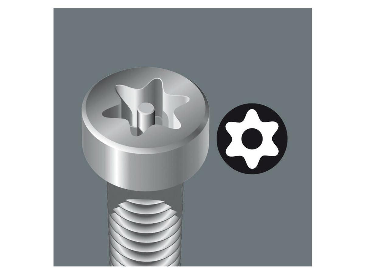 Wera Schraubendreher 967 SPKL/9 Torx BO, (Set, 9 St), für TORX Verschraubungen, farbcodierte Ummantelung