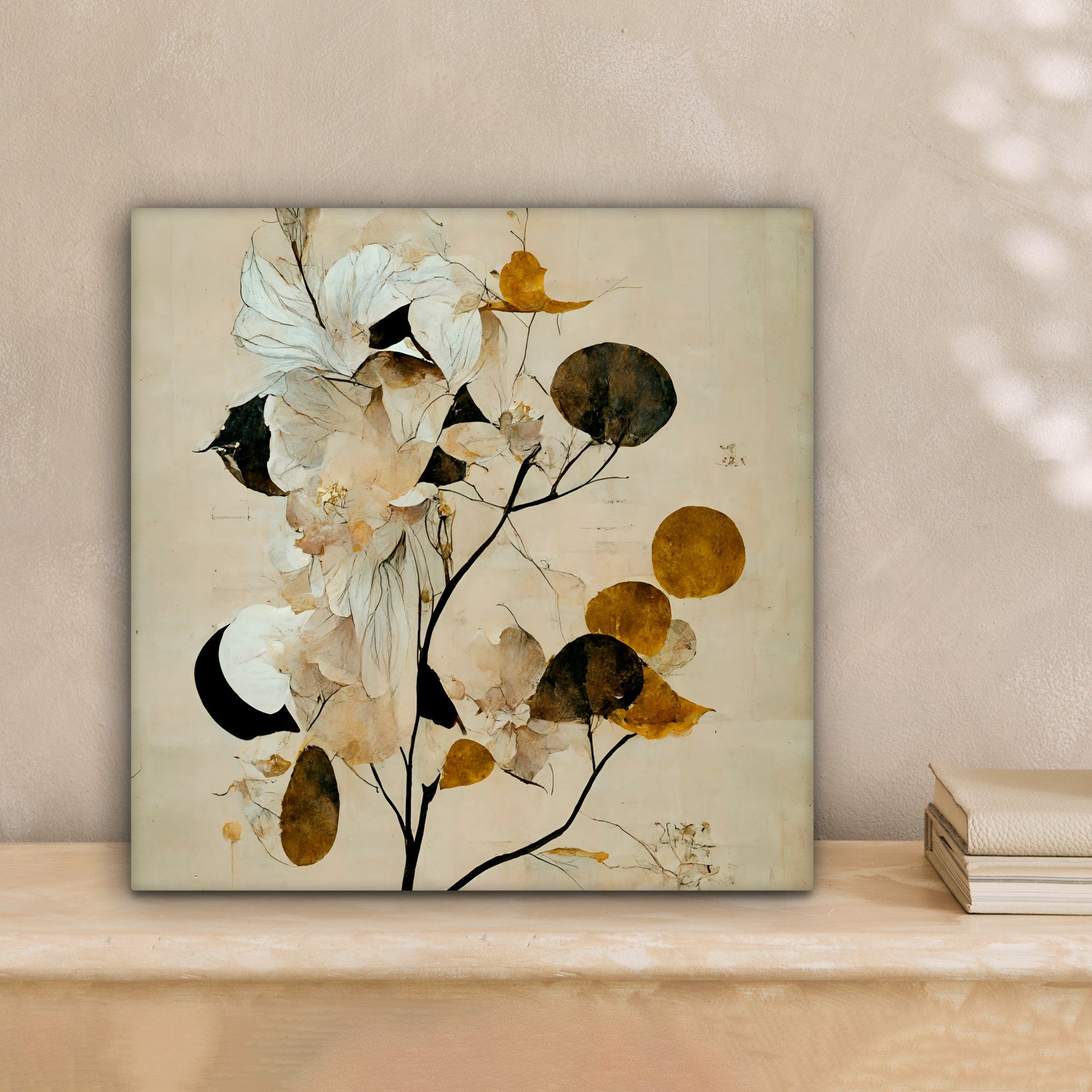 OneMillionCanvasses® Leinwandbild Blumen - Blätter - Baum - Pastell, Fotodr günstig online kaufen