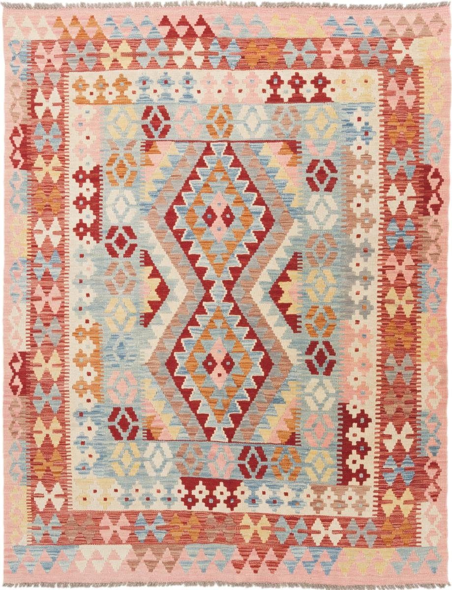 Orientteppich Kelim Afghan 153x198 Handgewebter Orientteppich, Nain Trading, rechteckig, Höhe: 3 mm