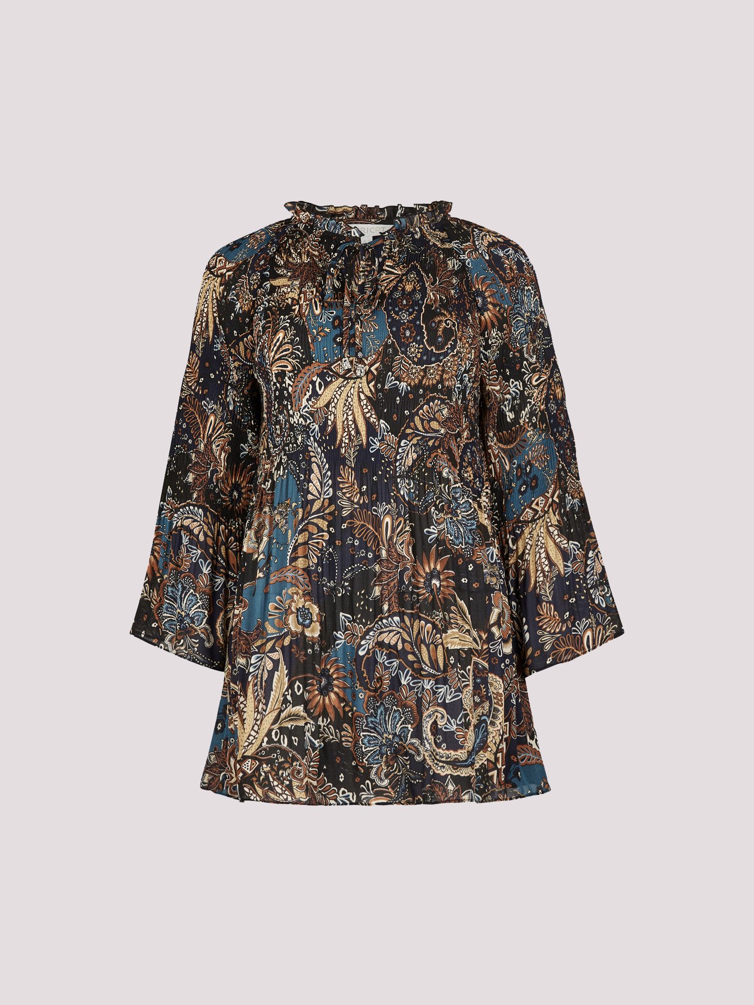 Apricot Tunika Blusentop (1-tlg) mit Paisley-Muster