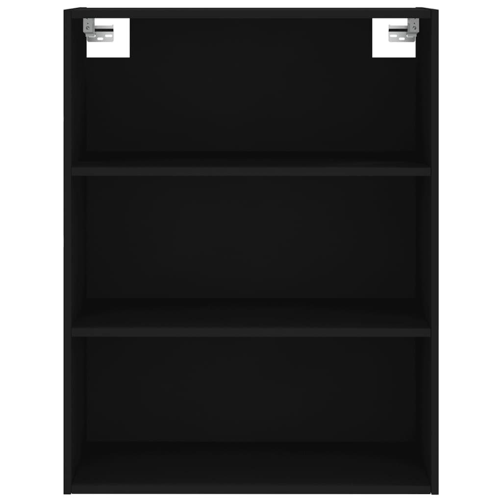 vidaXL Kleiderschrank Regal Hochschrank cm Holzwerksto 69,5x34x180 Schwarz Highboard Schrank