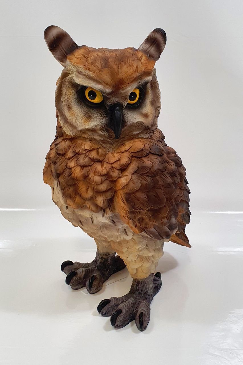 LED Universum Solarleuchte 'Uhu' - Gartenfigur, 6h Leuchtdauer, Dämmerungssensor, Wetterfest IP65, 9x8x13 Cm