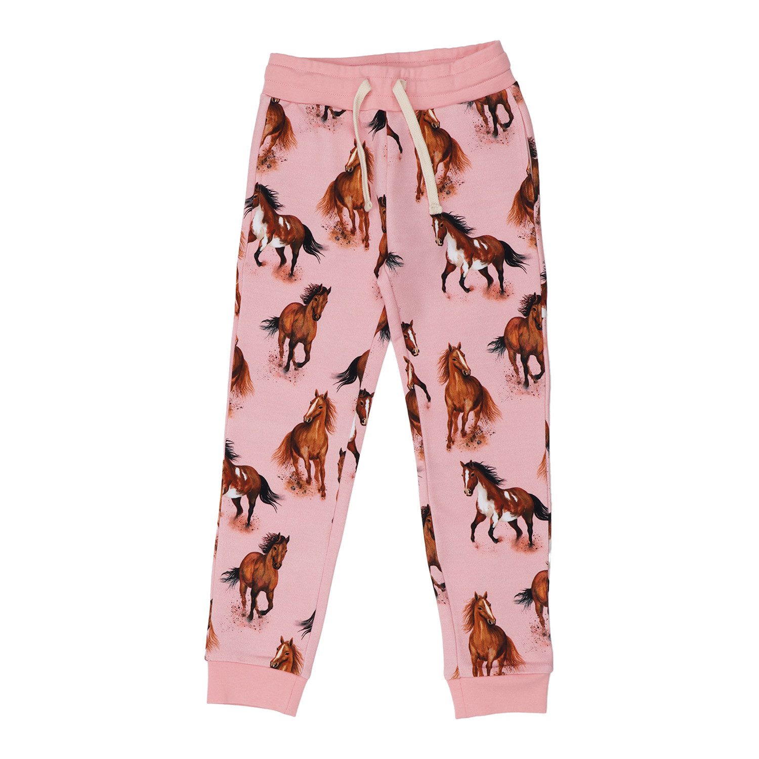 Walkiddy Jogger Pants Walkiddy Pferde Kinder Bio Baumwolle GOTS Rosa - Bio Baumwolle,GOTS, Kinderbekleidung,nachhaltige Klamotten