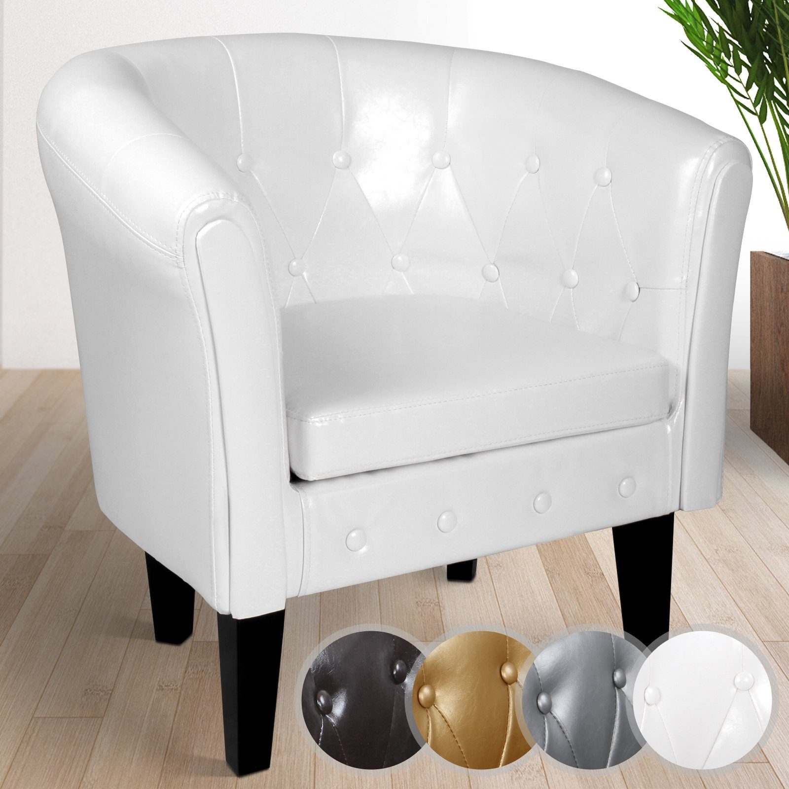 MIADOMODO Chesterfield-Sessel Chesterfield Sessel Loungesessel Clubsessel günstig online kaufen