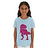 Tshirt Farbe: Sky Blue - Dino Pink