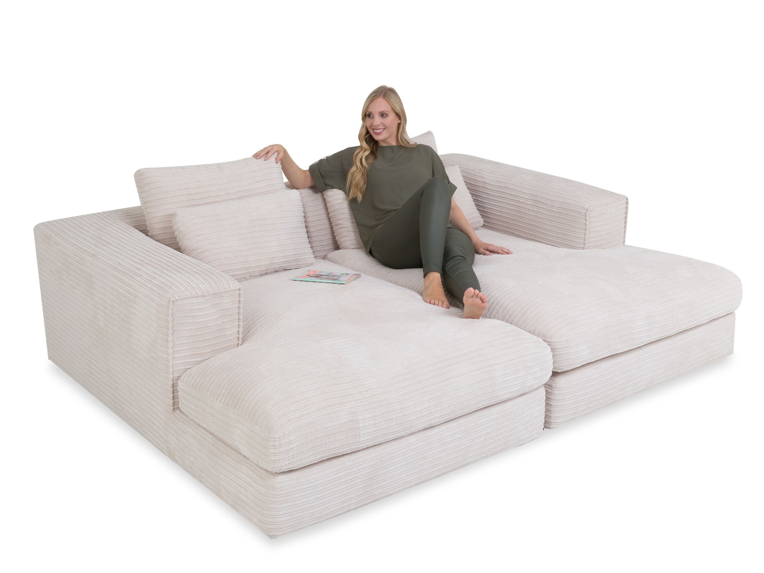 SANSIBAR Living Sofa Megasofa SANSIBAR NORDENHAM BHT 226x84x176 cm beige Bi günstig online kaufen
