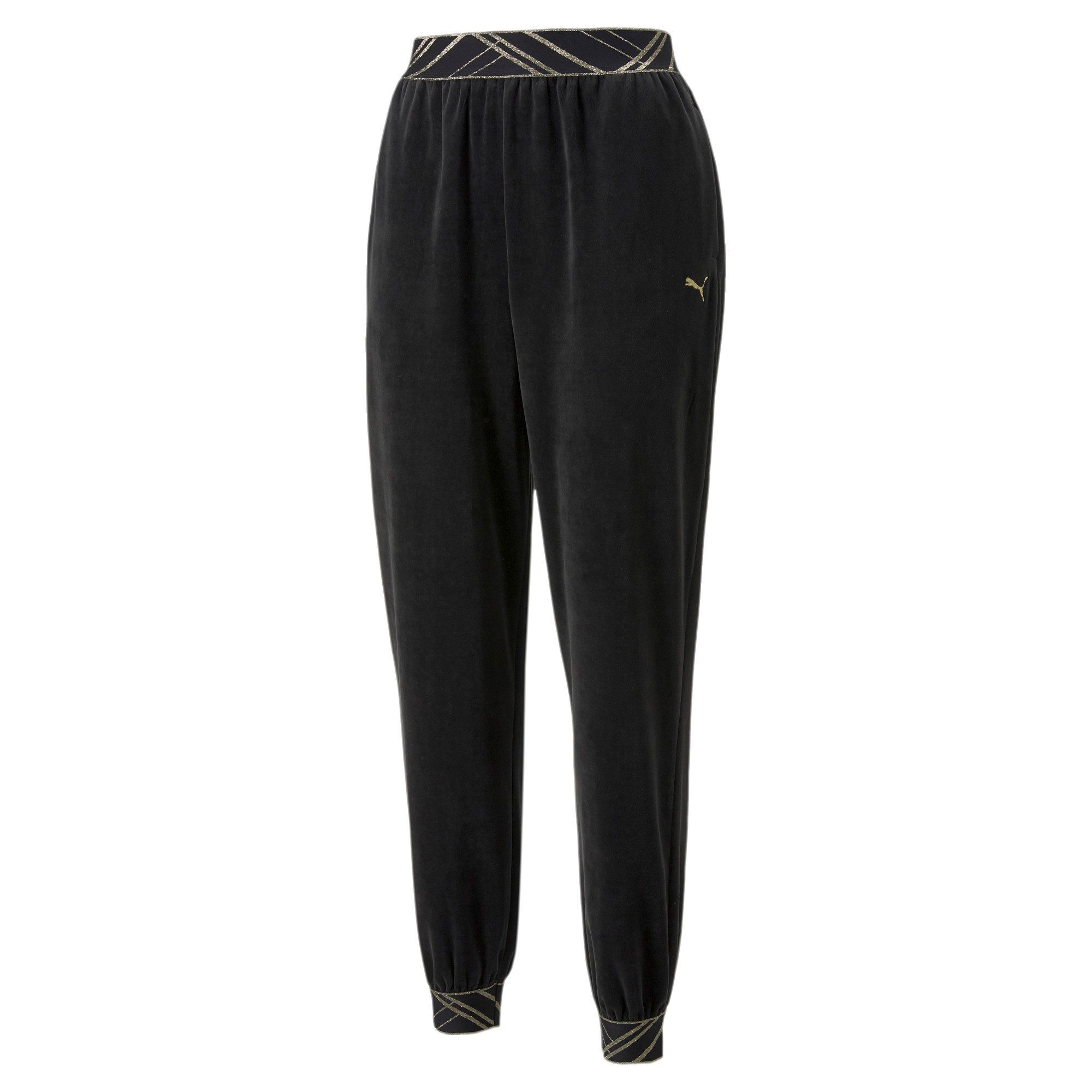 Puma Trainingshose Puma Damen Trianingshose Deco Glam Velour Pant 522255, Ansicht 1