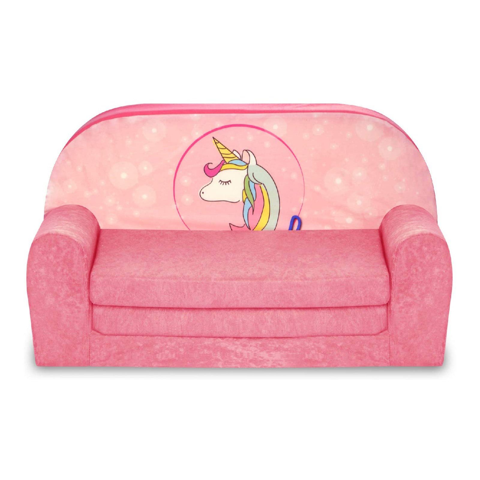 FORTISLINE Kindersitzgruppe Kindersofa "MINI" Kindercouch zum Aufklappen W386