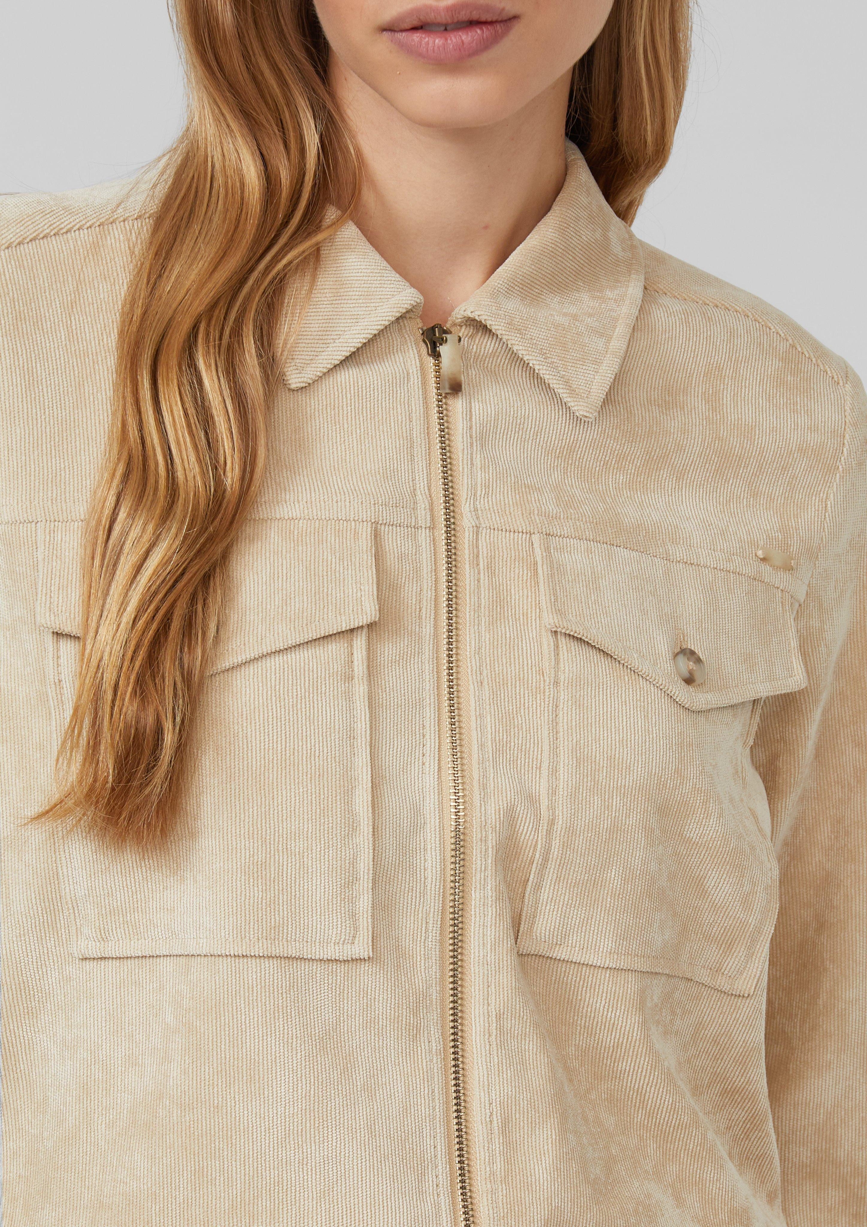 s.Oliver Funktionsjacke Verkürzte Cordjacke mit aufgesetzten günstig online kaufen