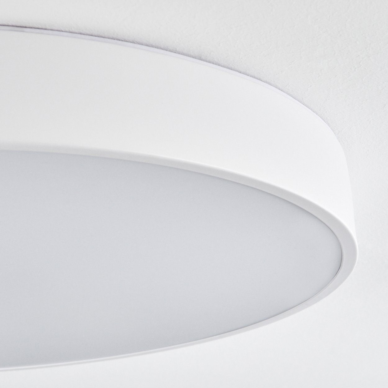Kelvin Metall/Kunststoff in hofstein moderne »Pianca« aus 4000 Deckenleuchte Deckenlampe Weiß,