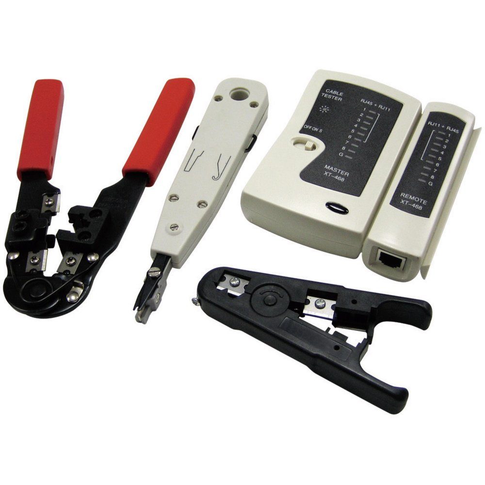 Crimpzange LogiLink WZ0012 Netzwerk Werkzeug-Set