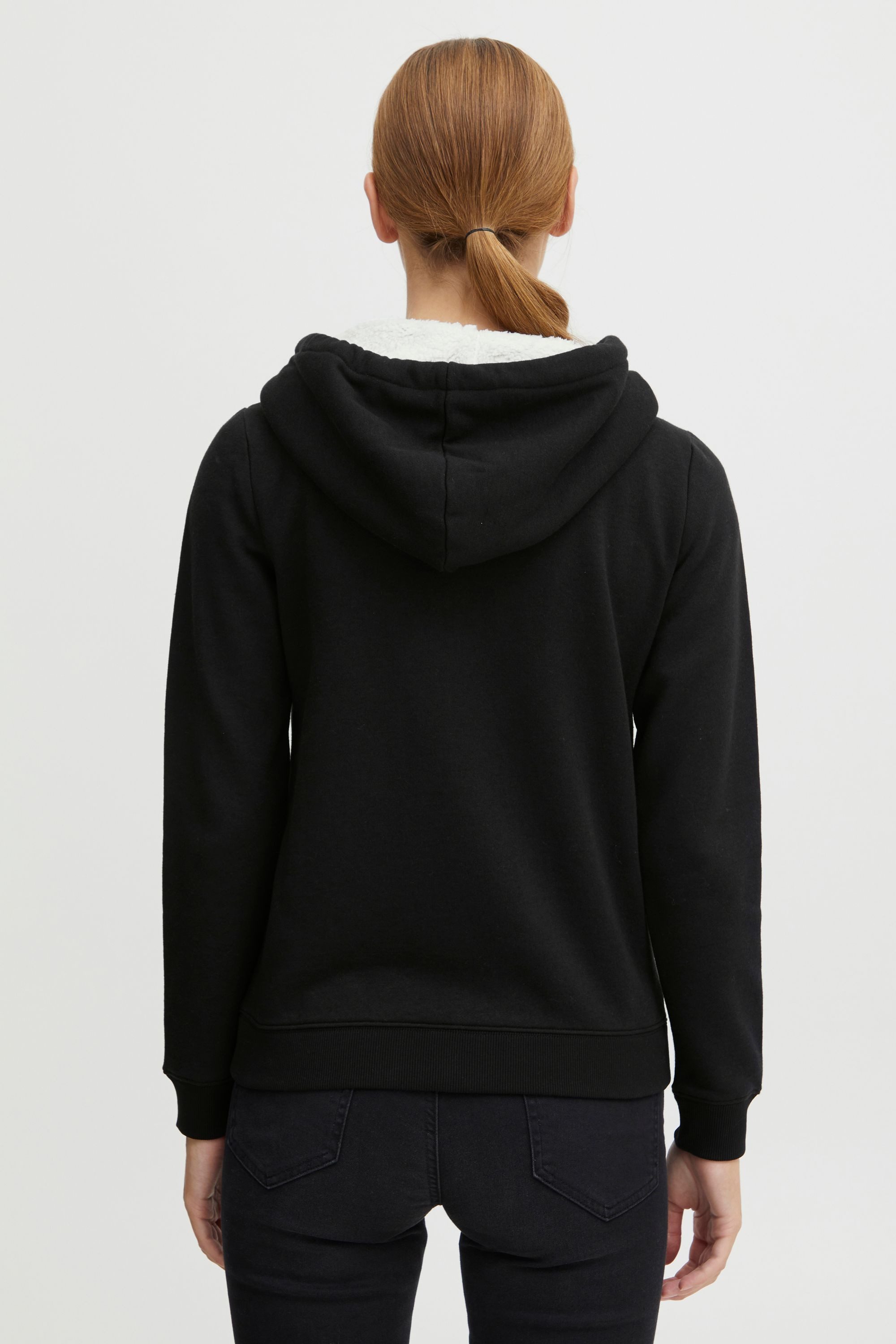 OXMO Kapuzensweatjacke OXBinja Hoodie Sweatjacke mit Teddy-Kapuze