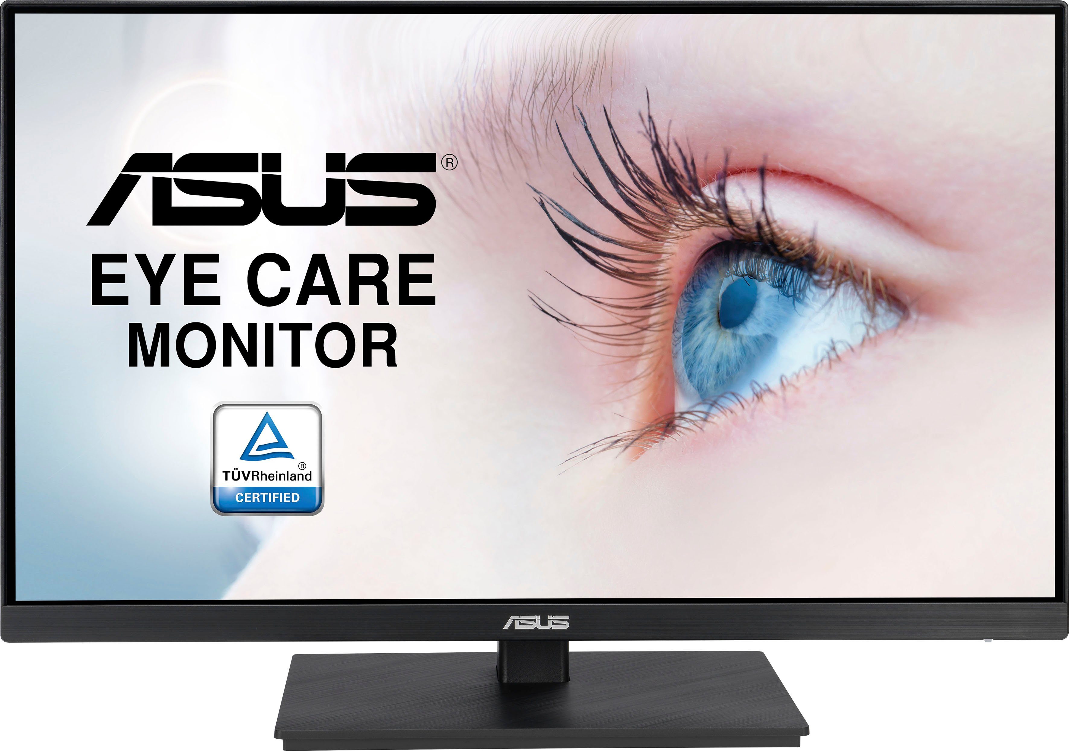 Asus VA27EQSB LED-Monitor (68,60 cm/27 LCD (Full Auflösung 1080 75 Hz, x Adaptive-Sync, 1080 5 1920 x Reaktionszeit, Monitor Eye rahmenlos, IPS, Full 1920 Care, HD) Gaming, ms \