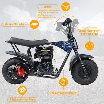 HomeMiYN Dirt-Bike Mini-Dirt-Bike für Kinder, 105 cc,gasbetriebenes Offroad-Motorrad