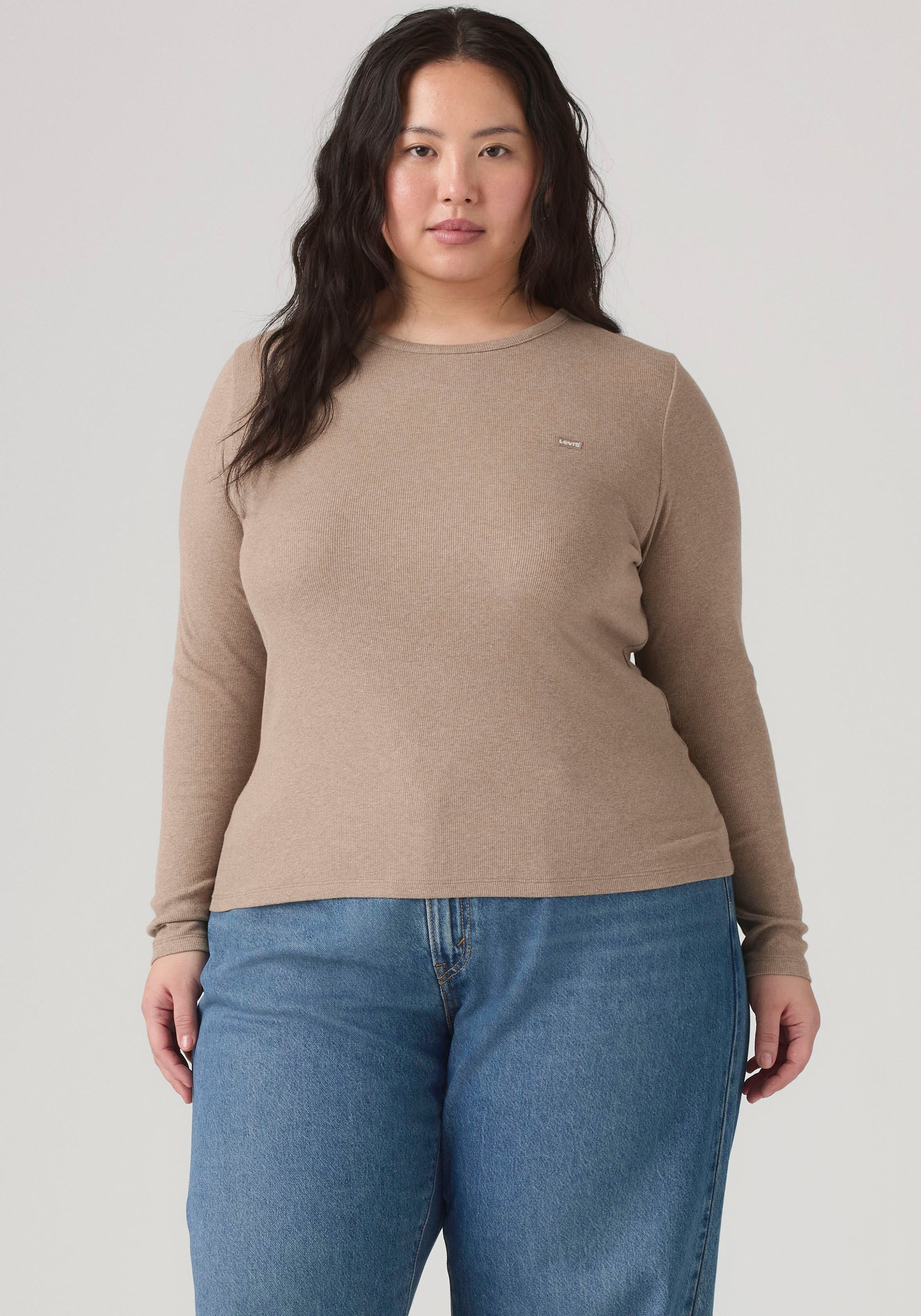 Levi's® Plus Langarmshirt PL HAYES LS in figurbetonter Passform