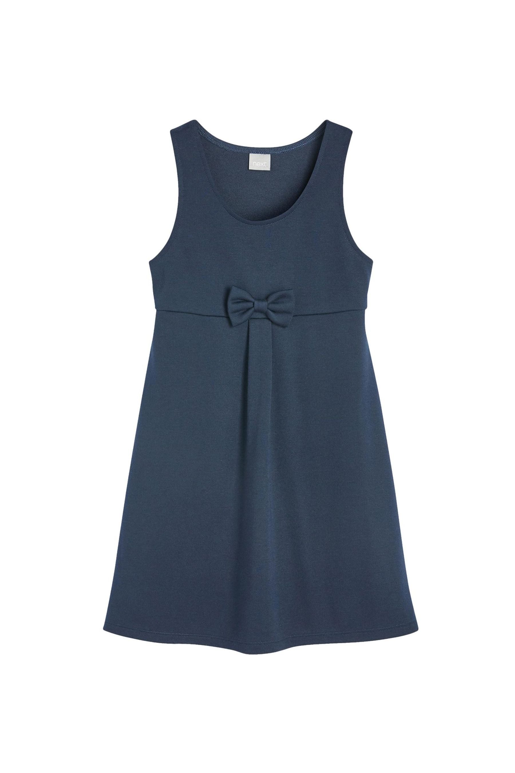 Next Latzkleid Schul-Latzkleid aus Jersey mit Zierschleife (1-tlg)