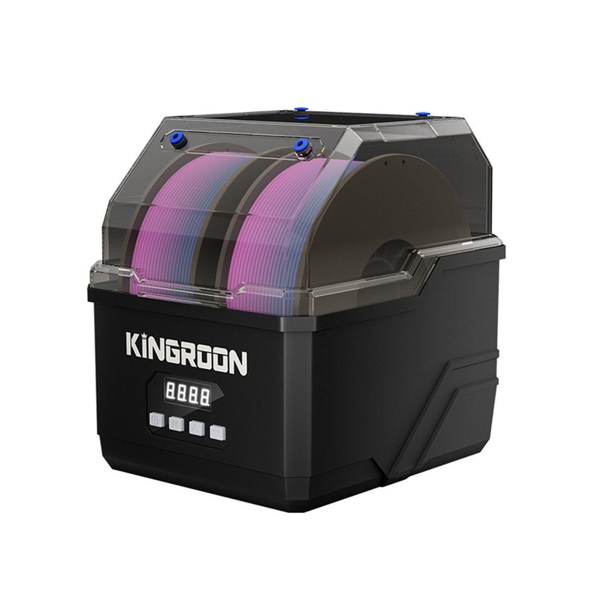 Insma 3D-Drucker 60W Filament Trockner Aufbewahrungsbox für 2 Filamente, PLA, PETG und TPU Filament Trockenbox beheizbar 40-60°C