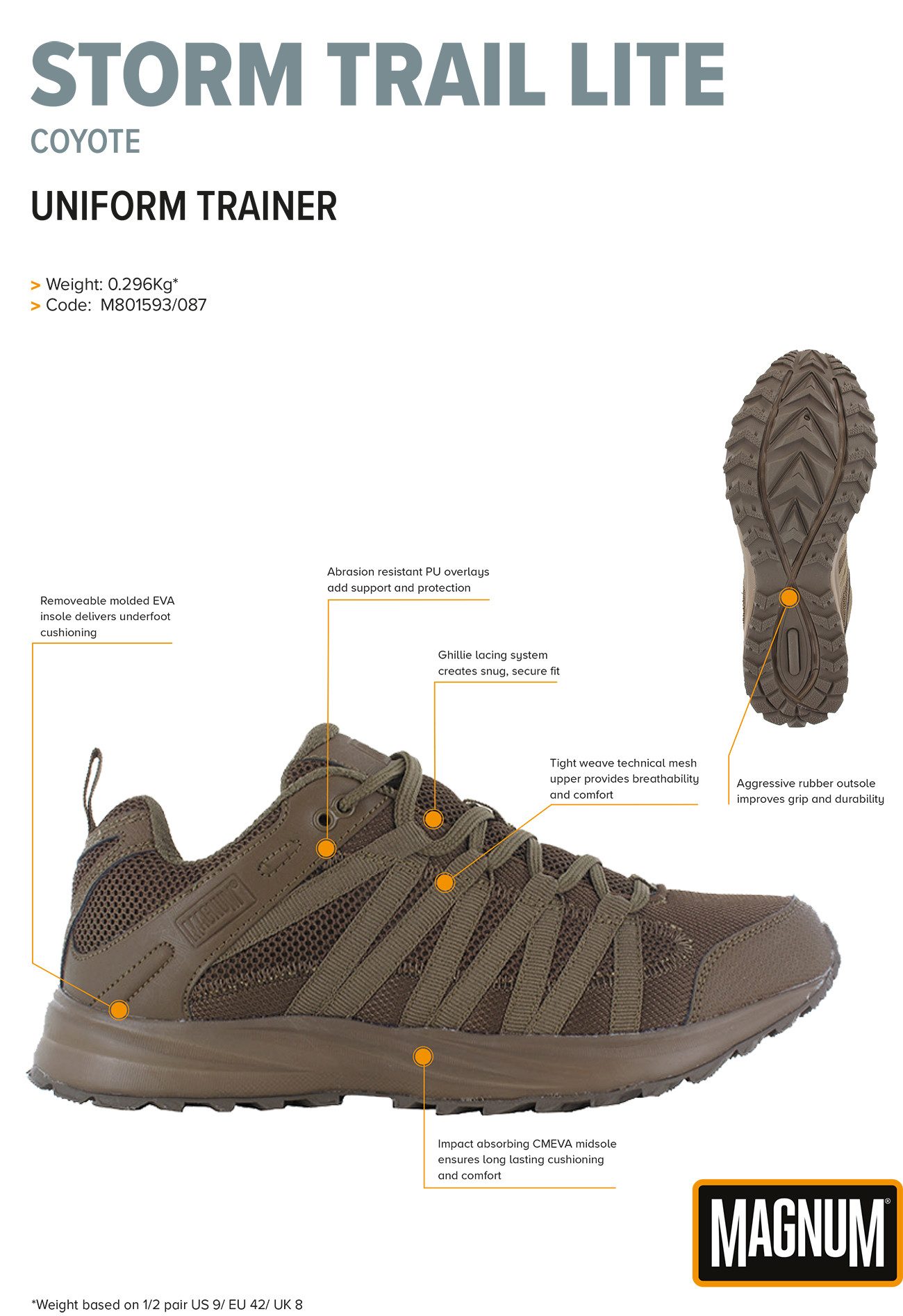 Magnum Magnum Uniform – Nicht-Sicherheitsmodelle Storm Trail Lite Schnürschuh