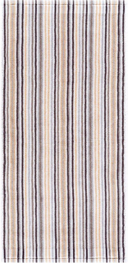 Stripes, Badetuch Combi Baumwolle 100% Egeria (1-St), feinen mit Walkfrottee Streifen,