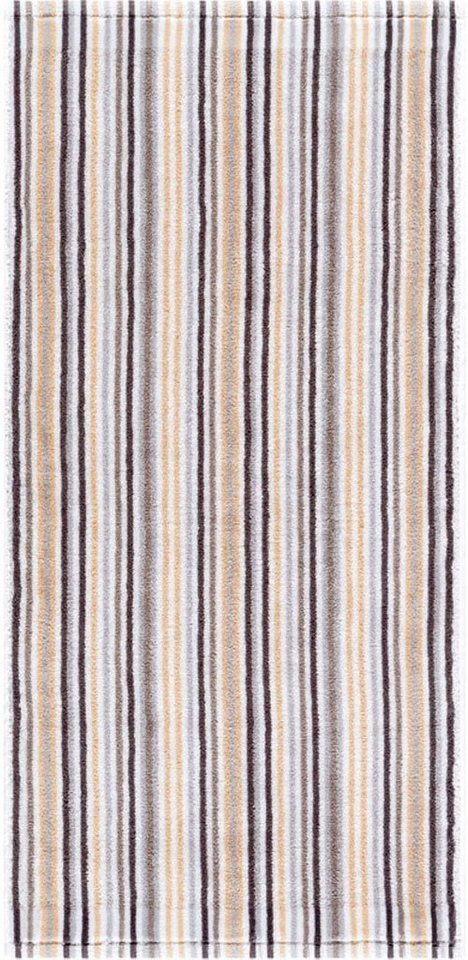 mit (1-St), Egeria Baumwolle Combi Walkfrottee Stripes, 100% Streifen, Badetuch feinen