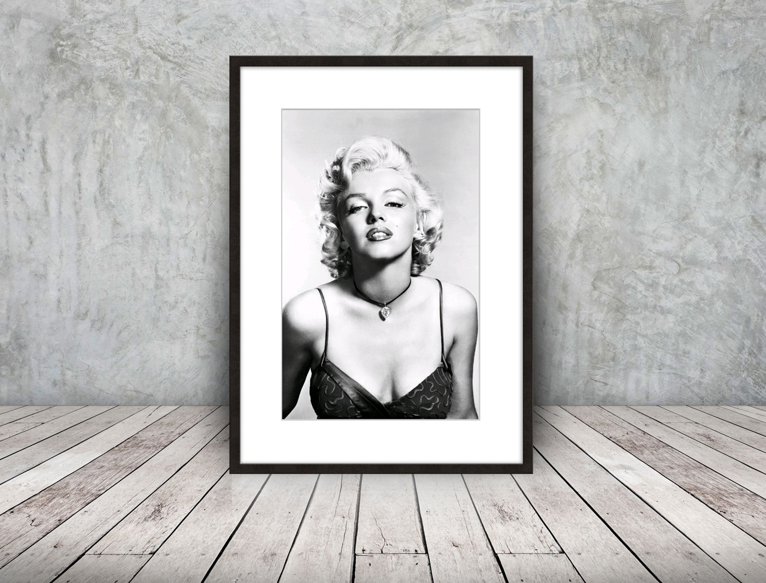 schwarz-weiß artissimo gerahmt Rahmen 51x71cm Monroe, / / Marilyn Monroe Rahmen Bild Marilyn Bild mit Poster mit Film-Star: