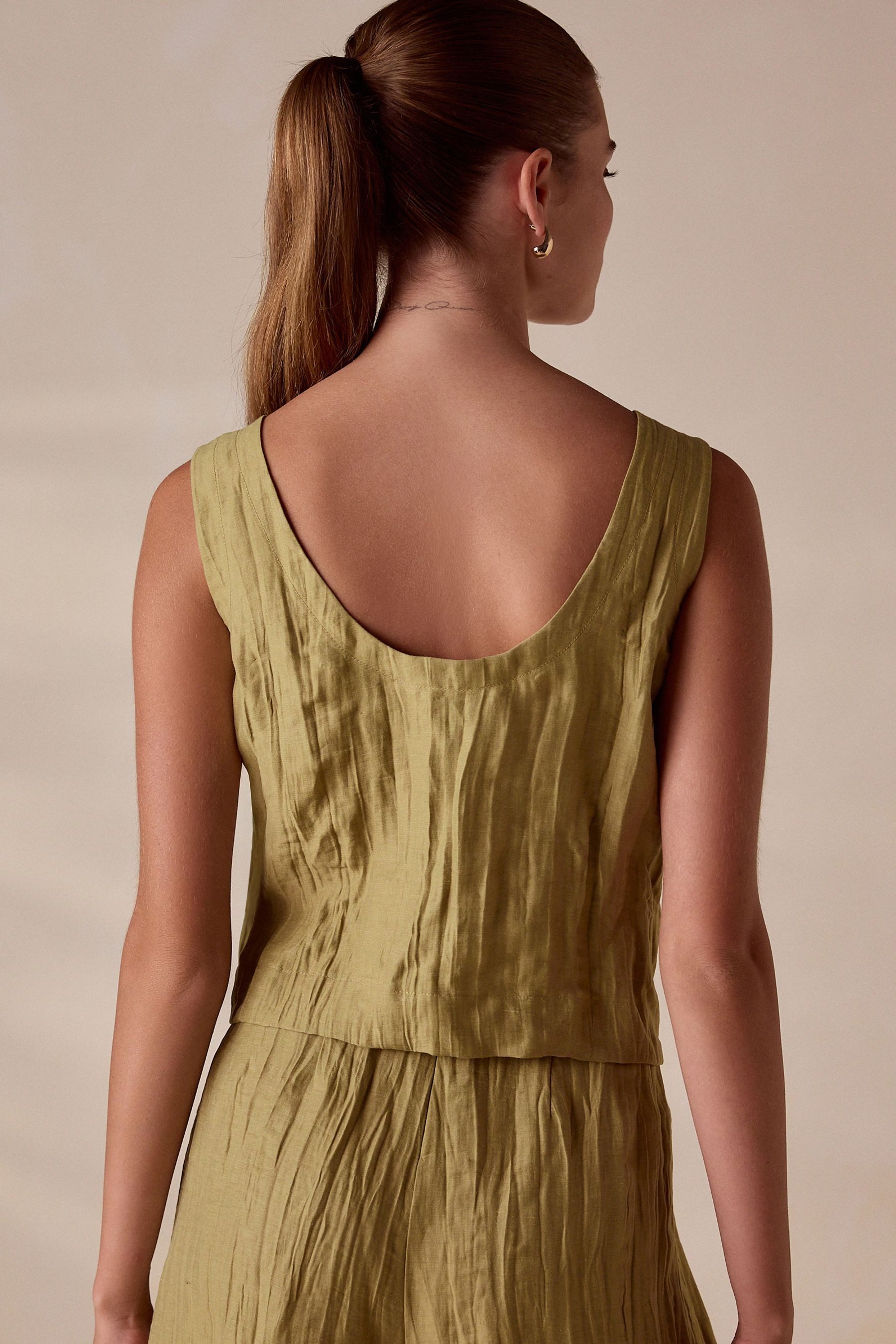 Next Trägertop N. Premium Oberteil mit hohem Leinenanteil (1-tlg)