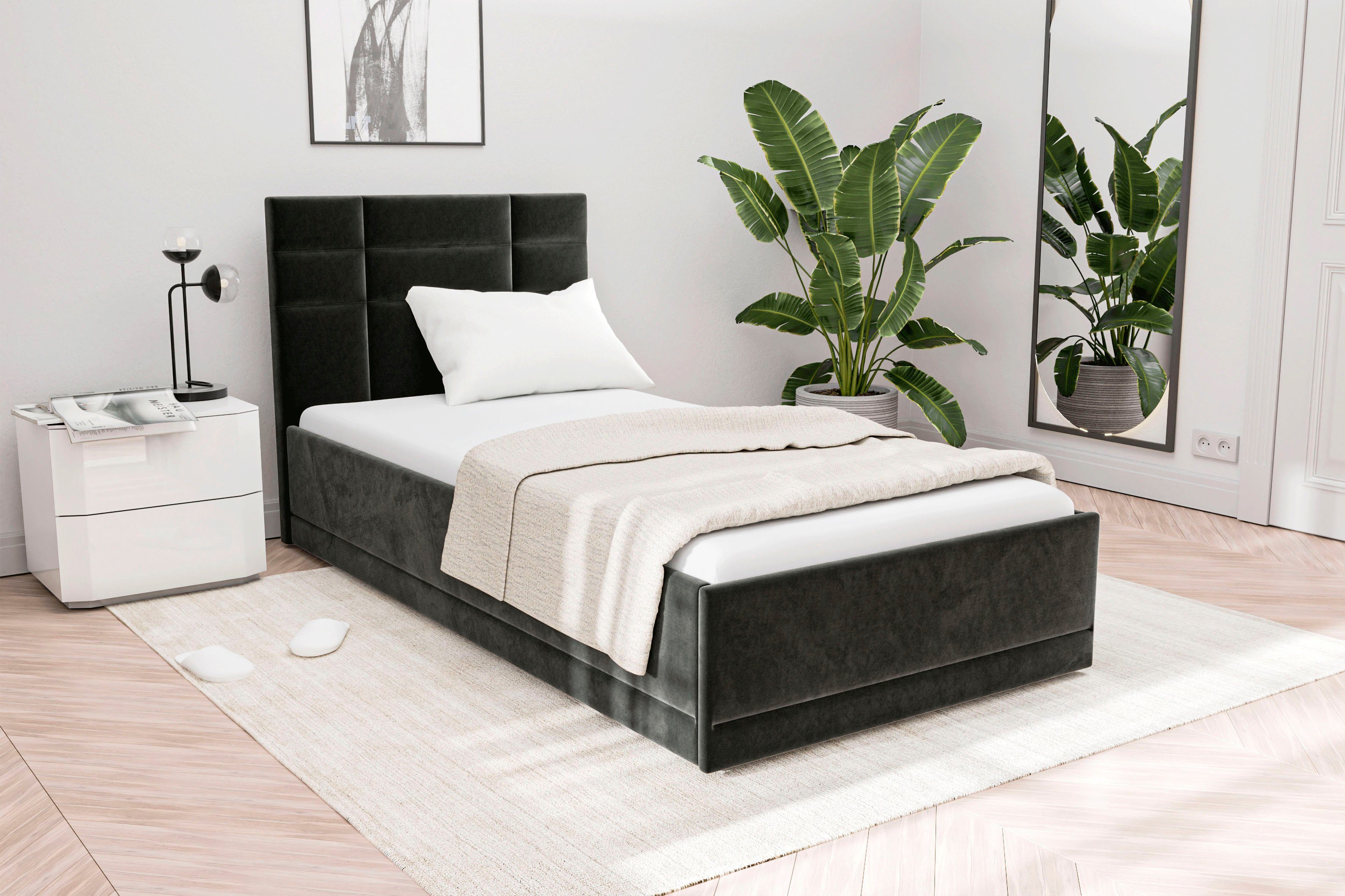 Westfalia Schlafkomfort Polsterbett "Prag" 3 Matraztenarten wählbar, mit un günstig online kaufen