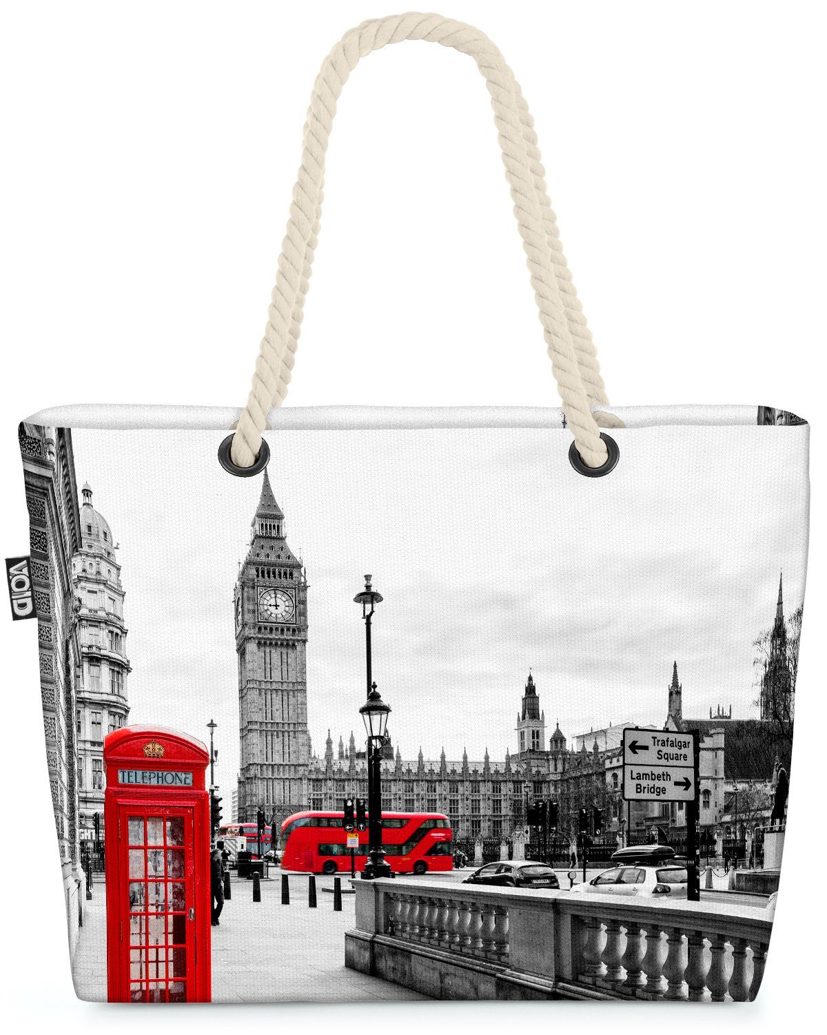 VOID Strandtasche (1-tlg), London Telefonzelle England London Telefonzelle England Westminster B