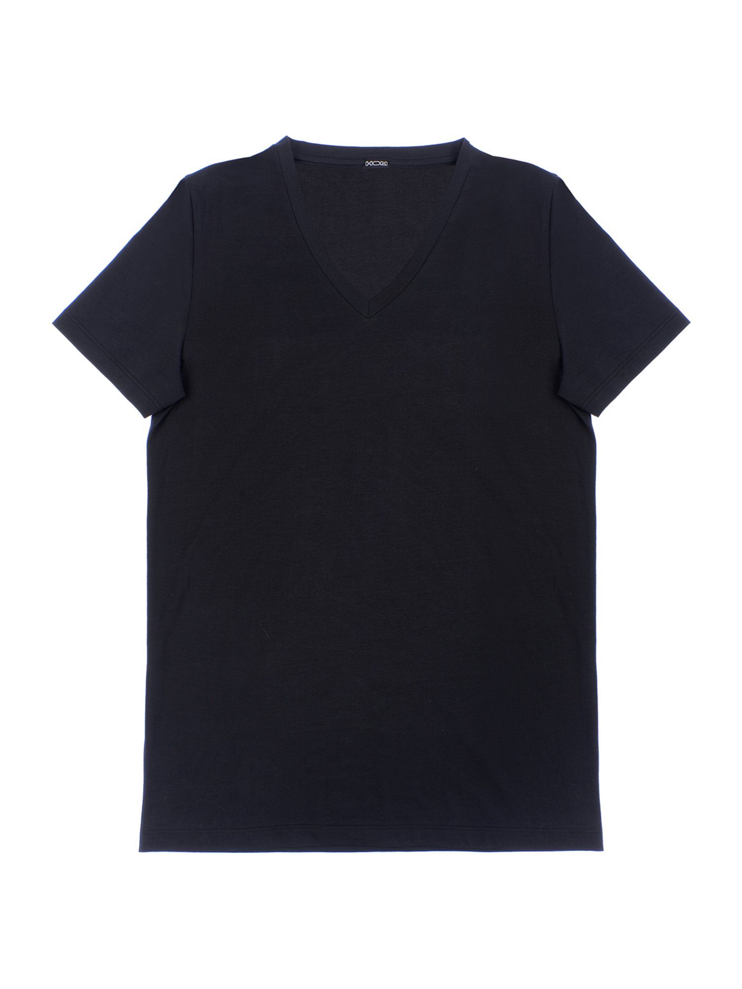 Hom Cotton black Supreme T-Shirt V-Neck