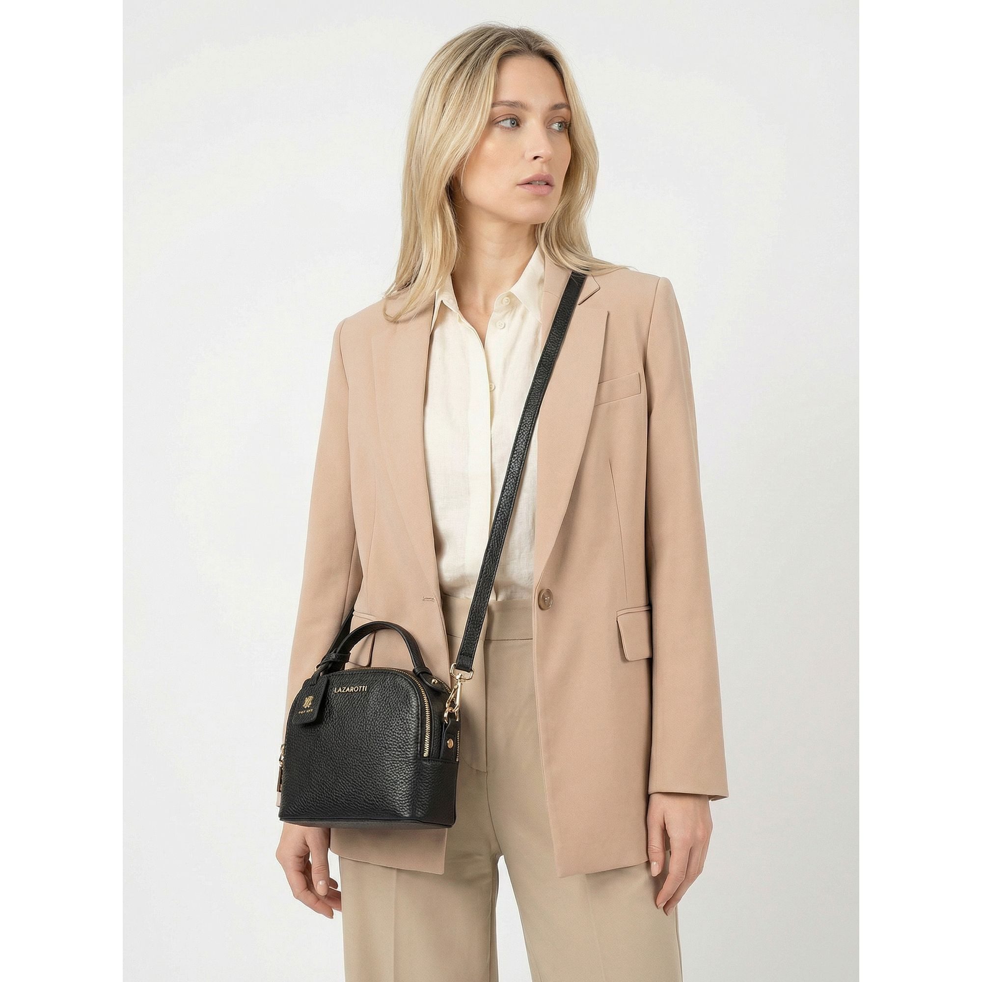 Lazarotti Henkeltasche Bologna Leather, Leder
