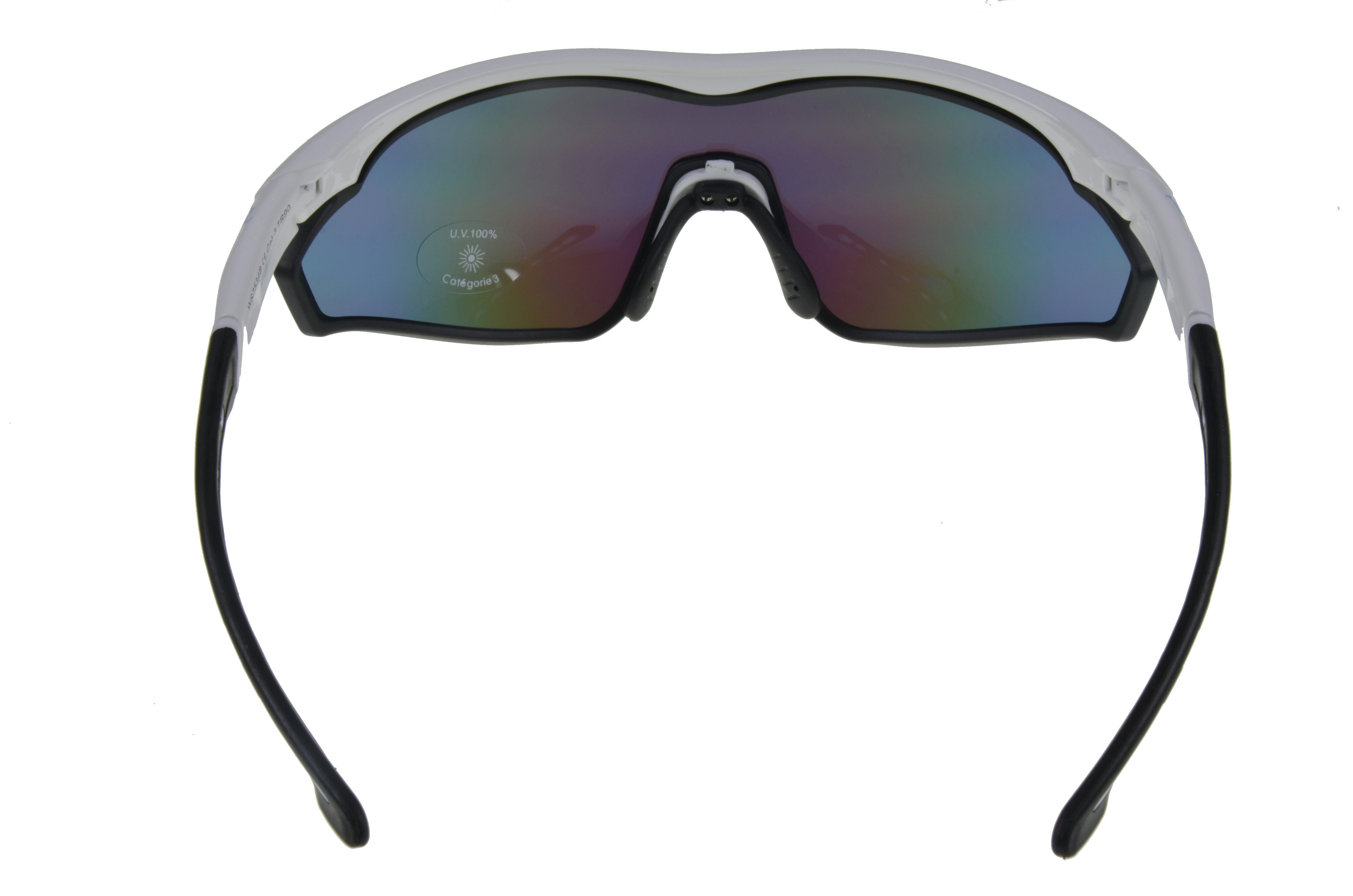 Skibrille WS7534 Sonnenbrille Herren Unisex, "Neuerscheinung Gamswild weiß, Fahrradbrille Damen Sportbrille blau, grün, 2022"