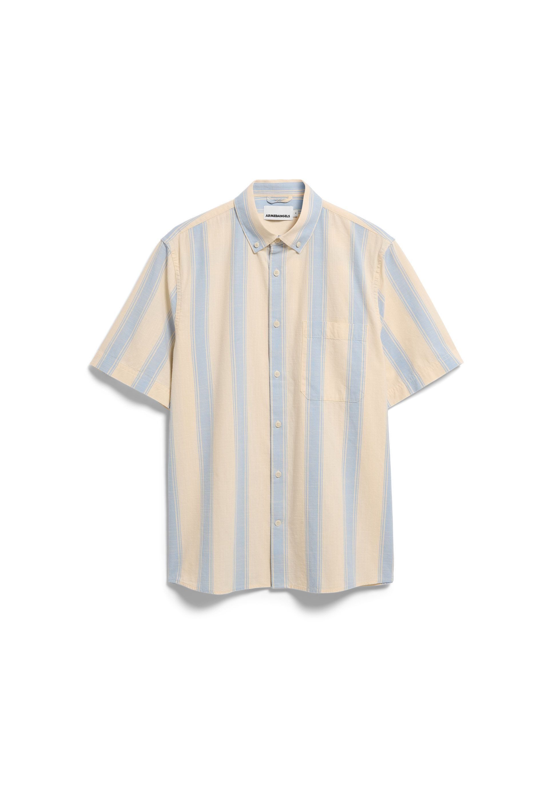 Armedangels Kurzarmhemd STRIPED 100% Bio-Baumwolle (1-tlg., Relaxed Fit)