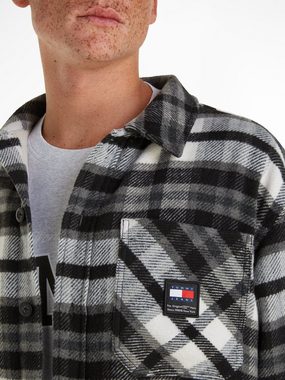 Tommy Jeans Fleecehemd TJM FLEECE LINED CHECK SHIRT EXT mit Streifenmuster