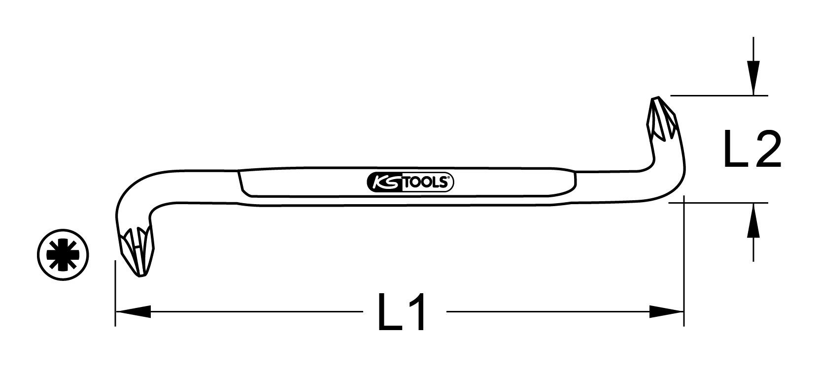 Thumbnail - KS Tools Schraubendreher, Winkelschraubendreher PZ3-PZ4