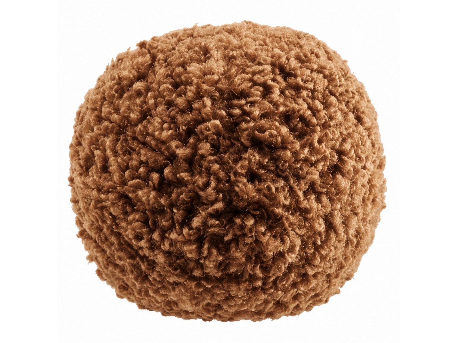 blomus Dekokissen TEDDY Rundes Kissen Tan Ø26cm