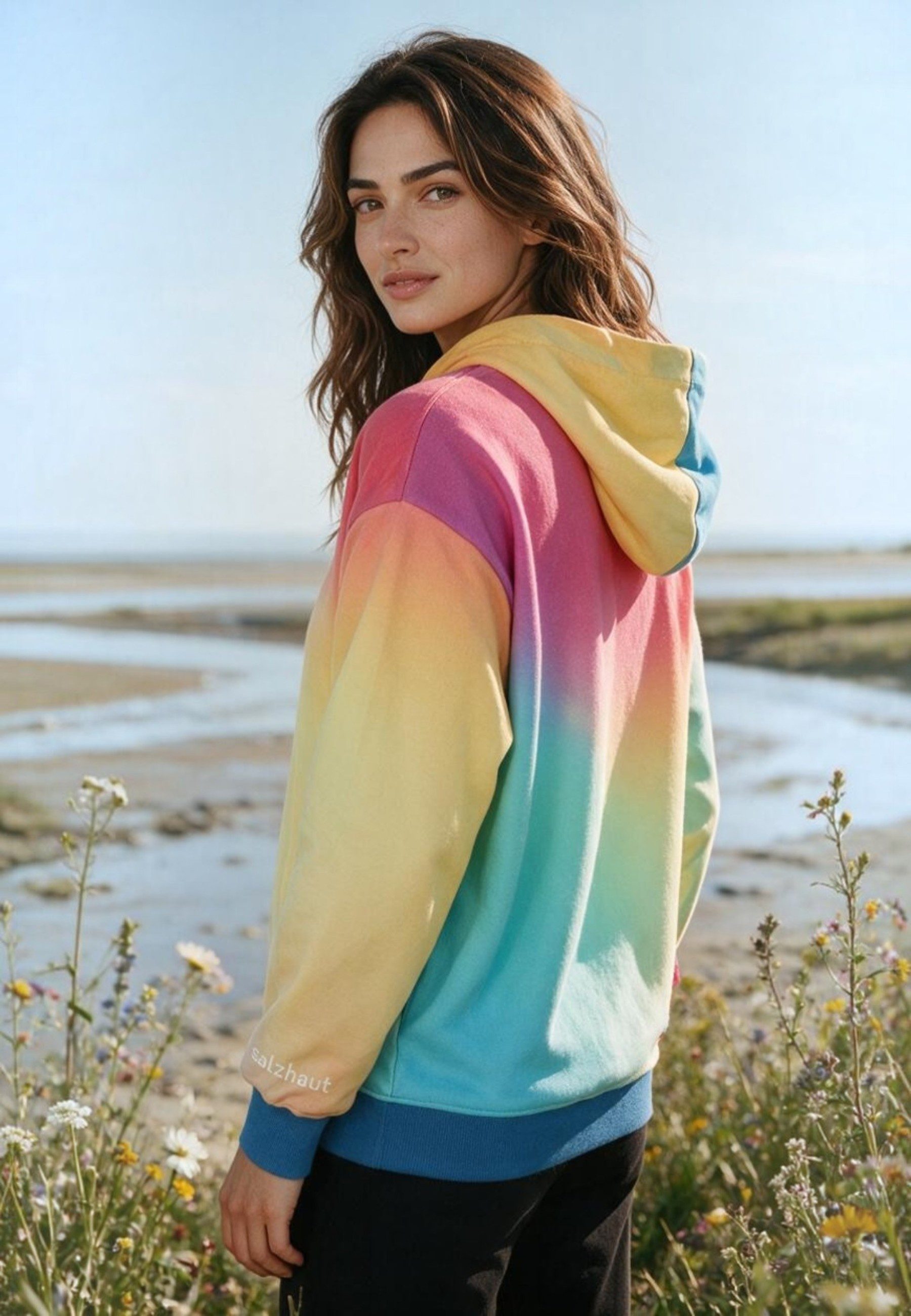 salzhaut Hoodie BANNING Damen Relaxed-Fit salzhaut Kapuzenpullover – bequemer Fit und nordisch klares Design