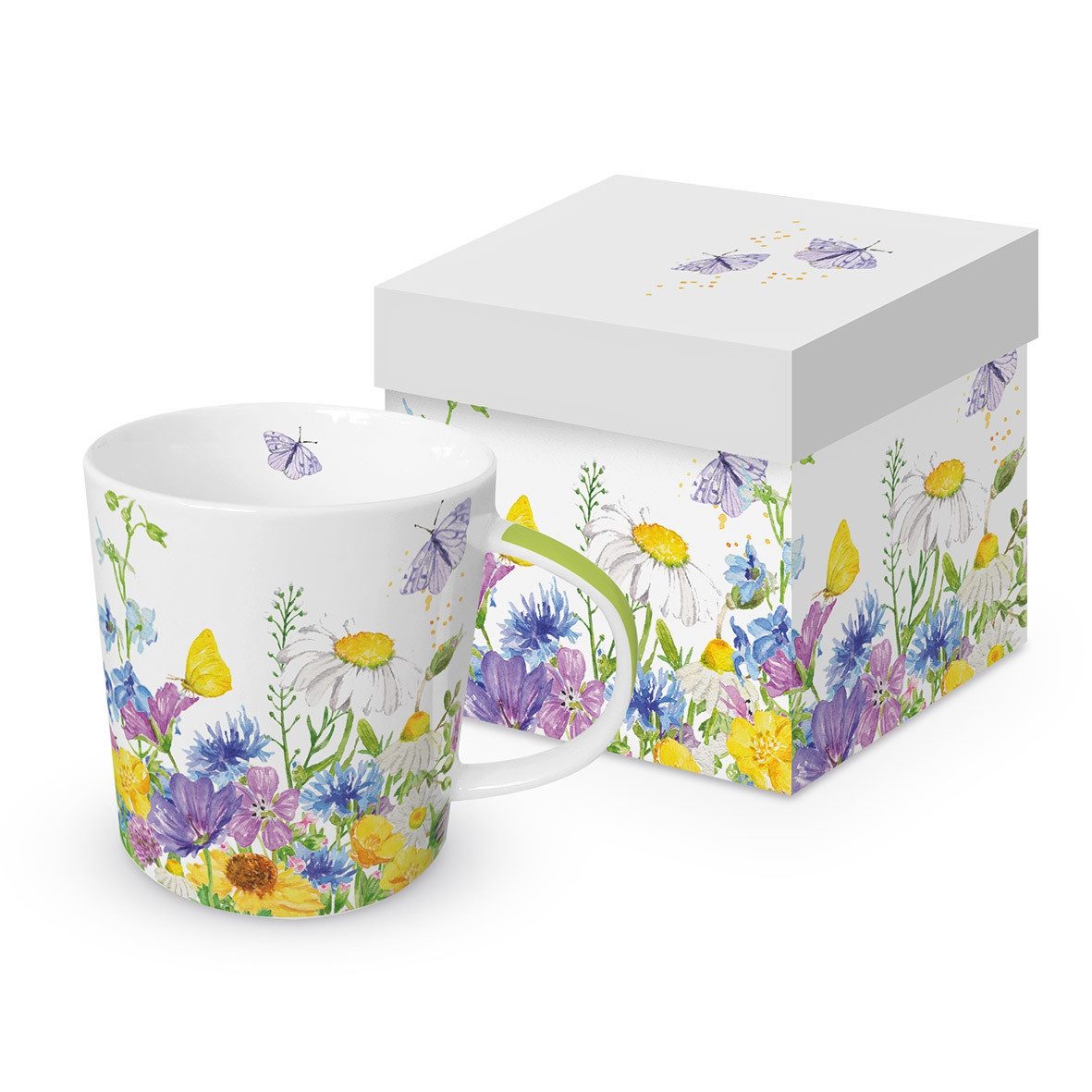 Tasse Summer Florals Trendmug Porzellanbecher mit Geschenkkarton