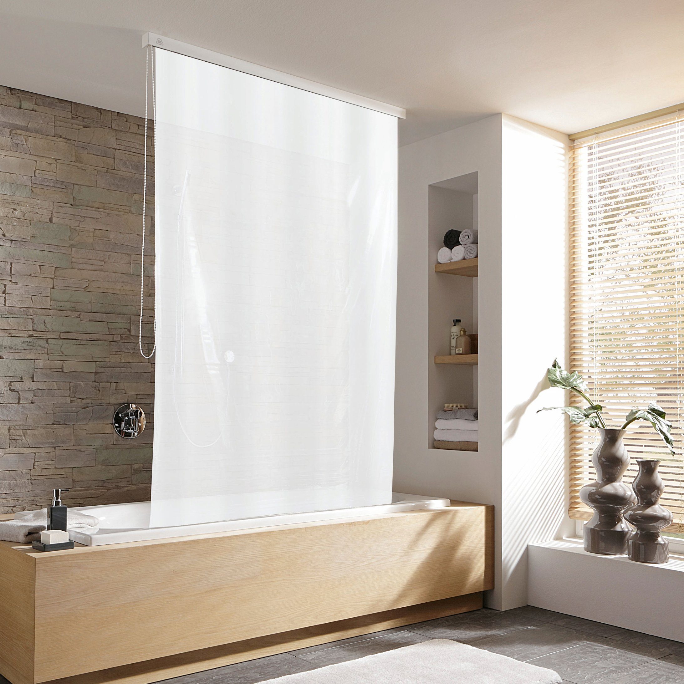 Kleine Wolke Duschrollo Breite 134 cm, ausziehbar, 128 x 240 cm günstig online kaufen