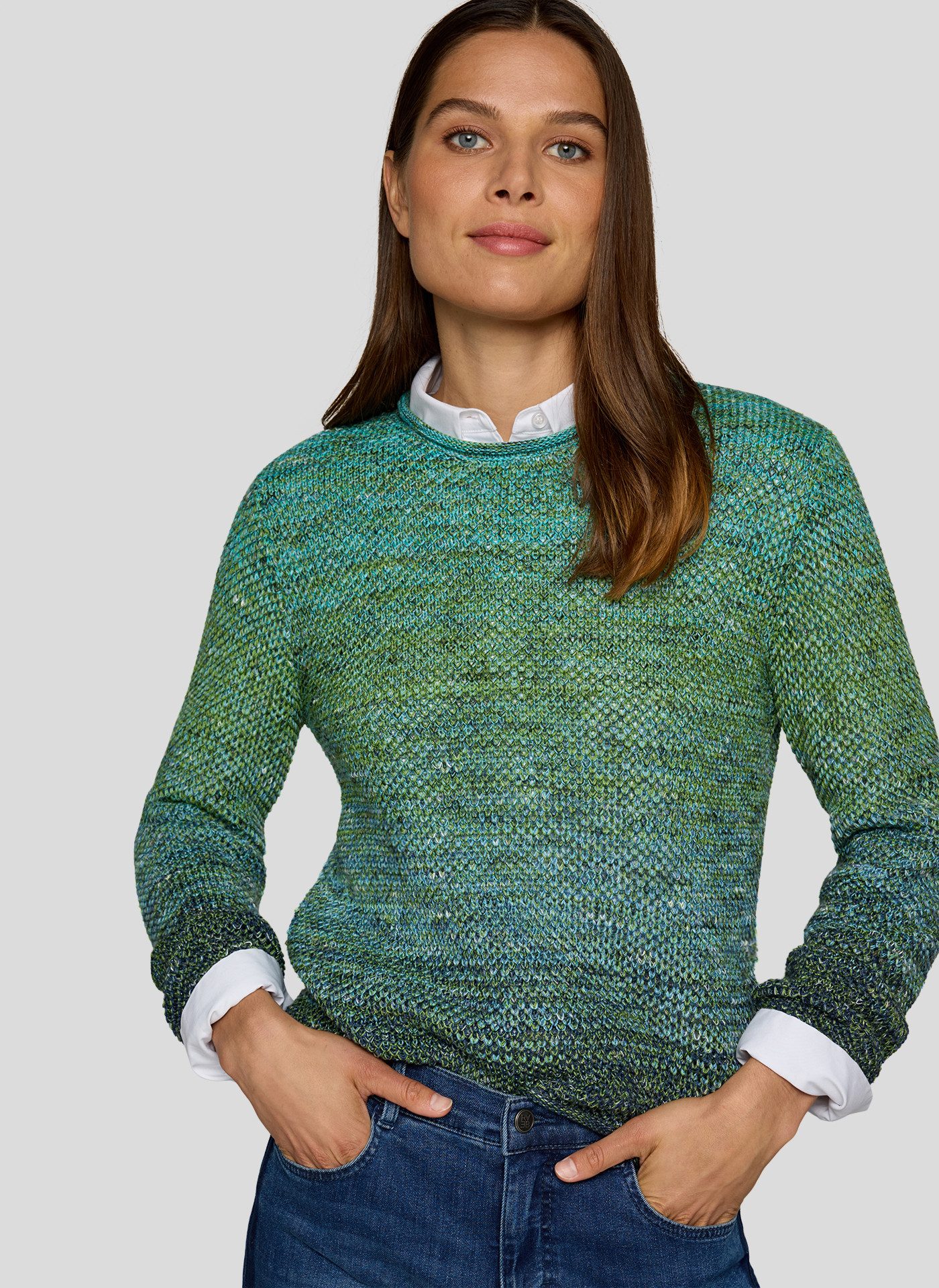 Rabe Strickpullover mit Farbverlauf günstig online kaufen