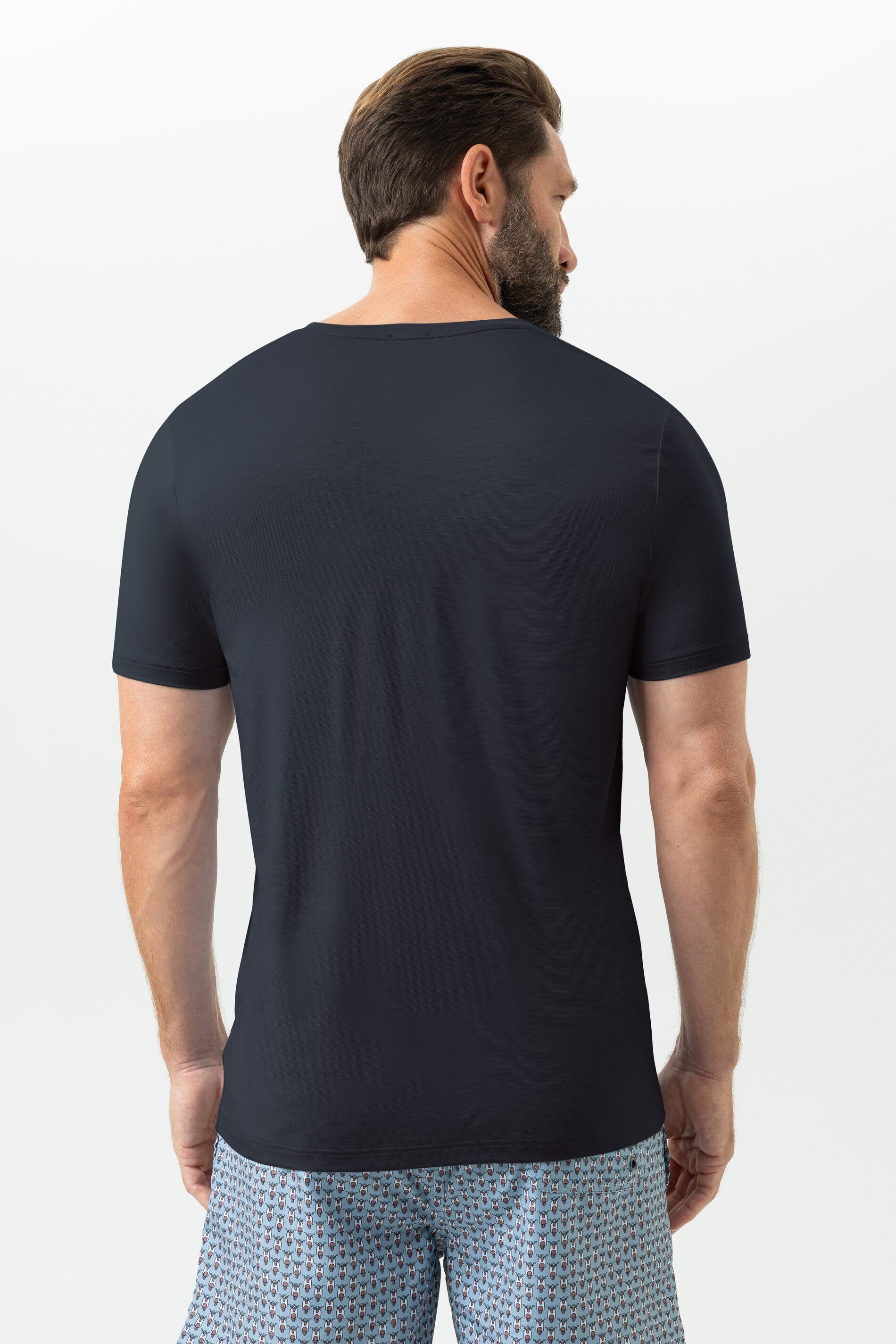 Mey Pyjamaoberteil Mey T-Shirt Serie Selection Uni T-Shirt (1-tlg) Basic Shirt, zeitloses Design, weiches Modal, Rundhals