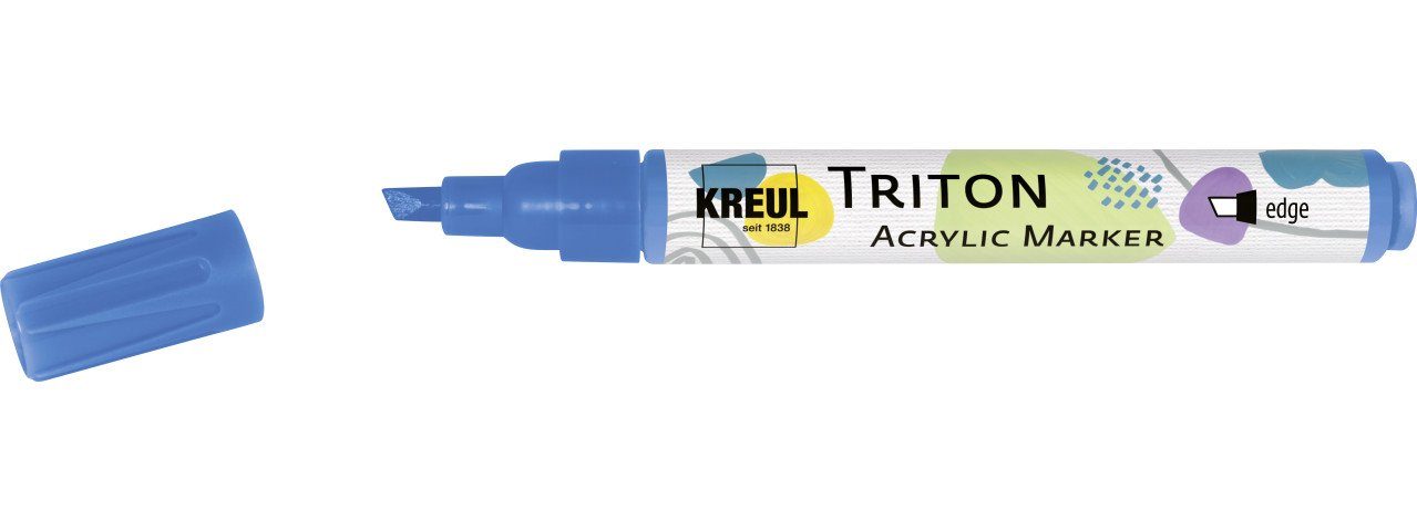 Kreul Flachpinsel Kreul Triton Acrylic Paint Marker primärblau | Malerpinsel