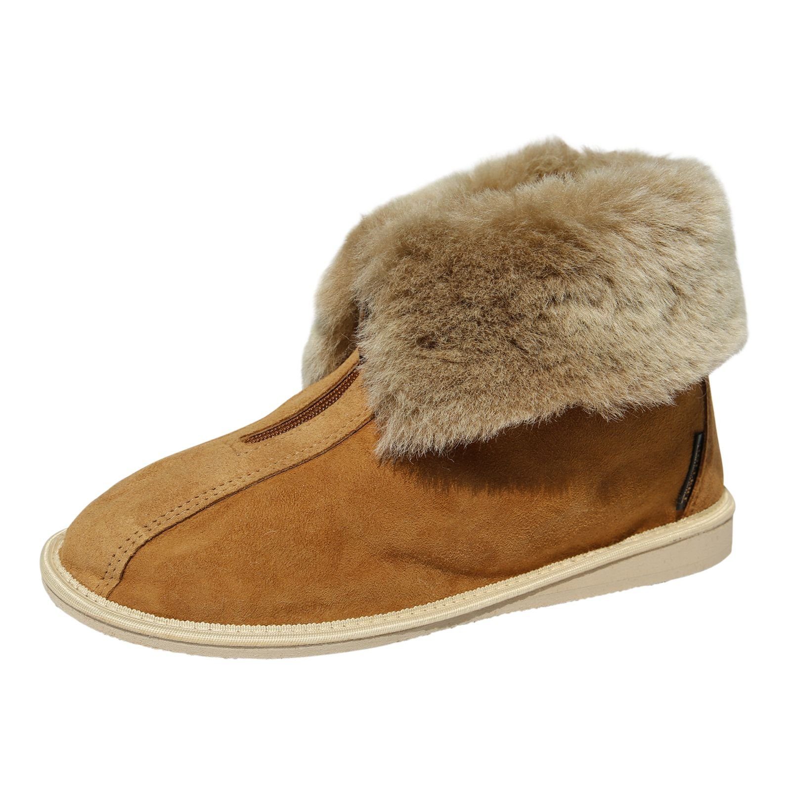 Hollert Hausschuh Herren Домашняя обувь Emil Hüttenschuhe Merino Schaffell