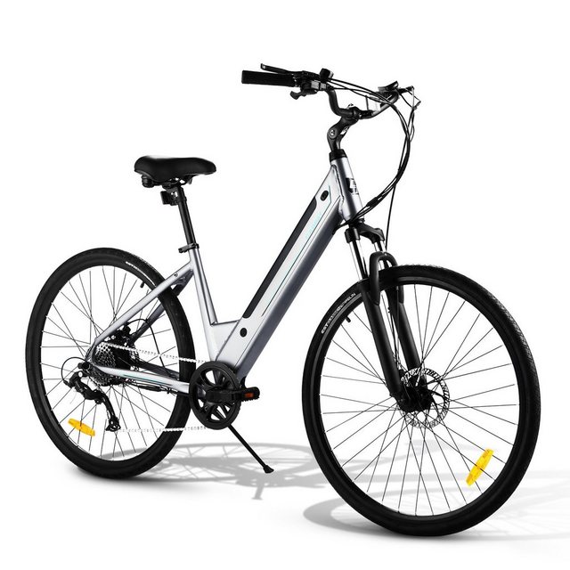 CARPAT SPORT E-Bike 27,5 Zoll Elektrofahrrad Pedelec E-Citybike Herren Damen, 36V 10,6Ah, 8 Gang Microshift, Kettenschaltung, Heckmotor 250,00 W, (E-Mountainbike mit akku-ladegerat, mit werkzeug), Alu-Rahmen, E-bike Faltrad Cityrad