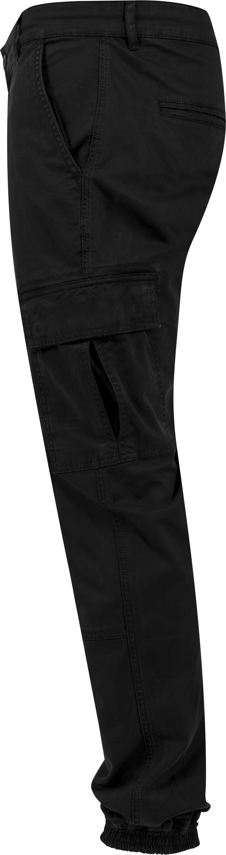 Cargo Pants black URBAN (1-tlg) Washed CLASSICS Cargohose Jogging Herren Twill