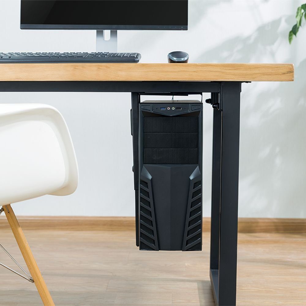 LogiLink Monitor-Halterung Verstellbare PC-Halterung, (1-tlg., PC-Halterung, 360° drehbar, bis 10 kg, Größe Höhe: 300-533 mm, Breite: 88-203 mm)