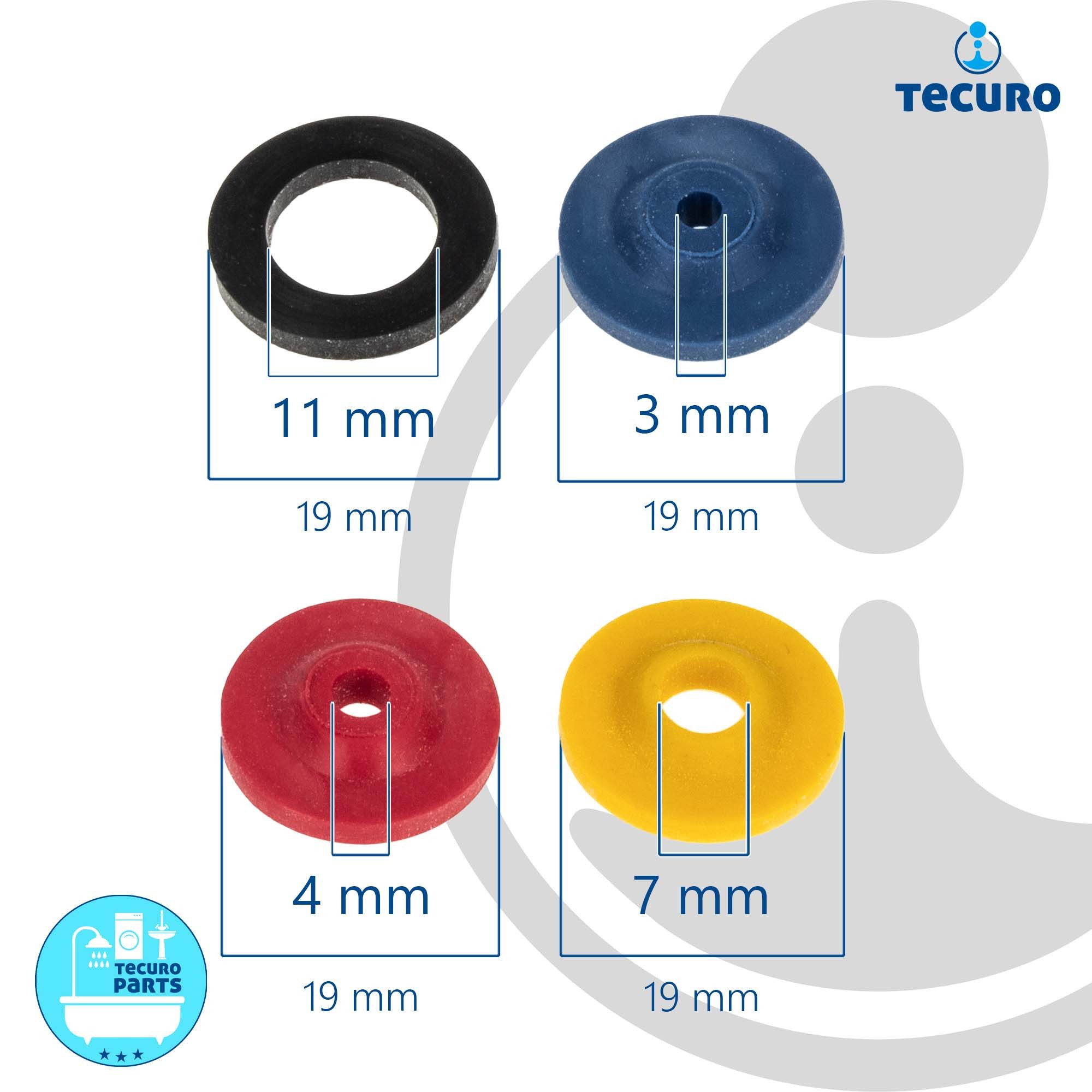 tecuro Duscharmatur Wasser-Spar-Set für Brauseschlauch/Duschkopf – Bild 3 von 5